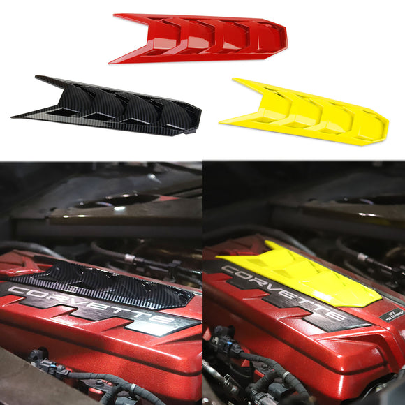 Carbon fiber Engine Shroud Cover Panel Cover Trim For Chevrolet Corvette C8