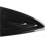 Carbon fiber style rear window blinds trimming accessories Tesla Model 3