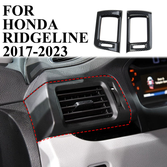 Carbon Fiber Dashboard Side Air Vent Outlet Cover trims Fit for Honda Ridgeline