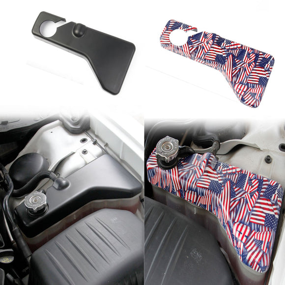 Black matte/American flag pattern CNC Radiator Cap Cover Trim For Challenger Charger Chrysler 300 2011-2021