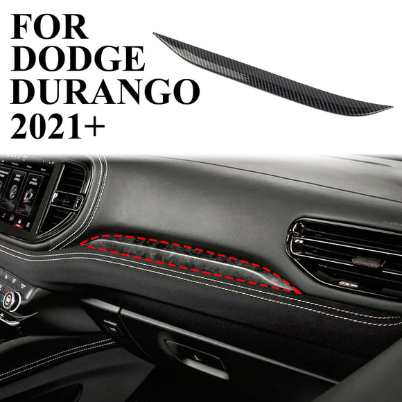 Carbon Fiber Dashboard Panel Strip Decor Cover trim for Dodge Durango 2021+