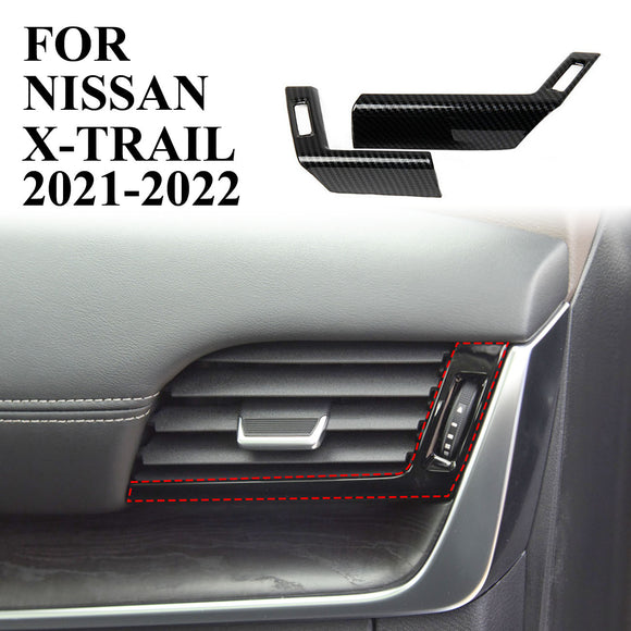 For 2021+ Nissan Rogue Carbon fiber Dashboard Left and right Air Outlet Trims