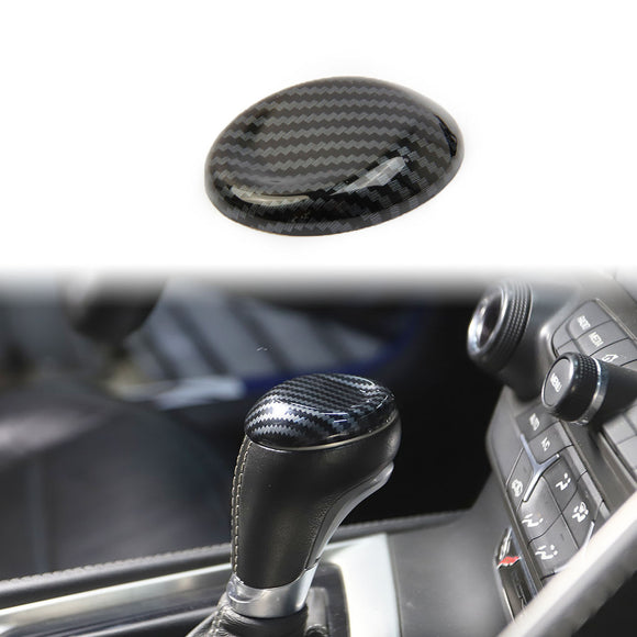 Carbon Fiber Gear Shift Knob Head Cover Trim for Chevrolet Corvette C7 2014-2019