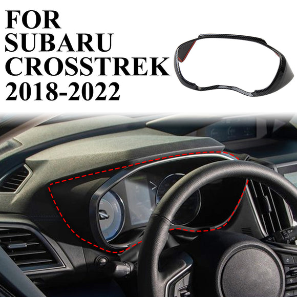 Carbon Fiber interior Dashboard Frame Cover Trim for 2018+ Subaru XV/Crosstrek