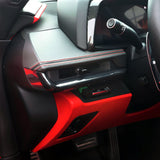 Carbon fiber inner control dashboard Cover trims For Chevrolet Corvette C8 2020+