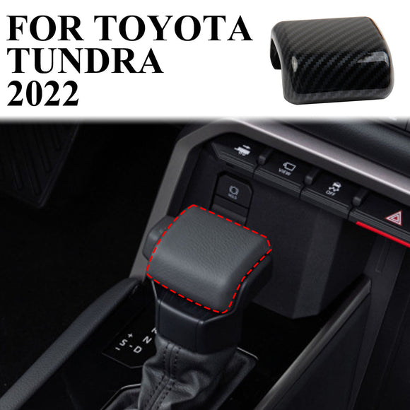 Carbon Fiber Gear Shift Knob Head Cover Trim For Toyota Tundra 2022+