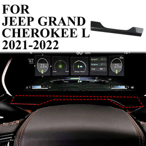 Carbon Fiber interior Dashboard Cover Trim For Jeep Grand Cherokee/L 2022