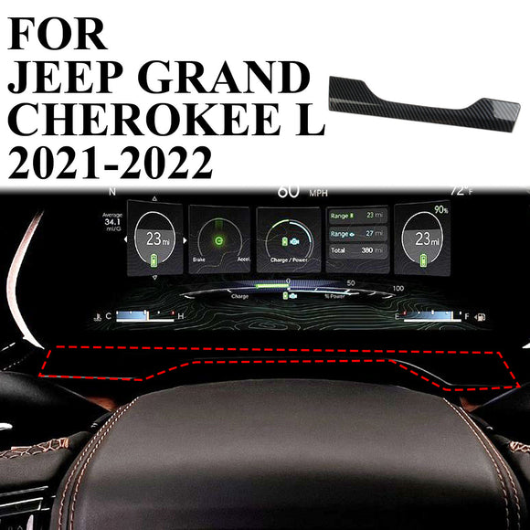 Carbon Fiber interior Dashboard Cover Trim For Jeep Grand Cherokee/L 2022