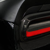 Carbon Fiber Grain Taillight Cover Trim for Dodge Challenger 2015-2020