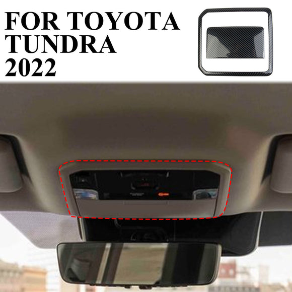 Carbon fiber Roof Reading Light Control Panel trim fit for 2022+ Toyota Tundra