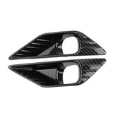 2Pcs Carbon Fiber Front Fog Light Lamp Trim Cover for Mitsubishi Outlander 2022+