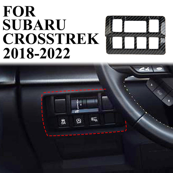 Carbon Fiber Side console switch button panel trim for Subaru Crosstrek XV 2018+