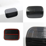 Carbon fiber fuel tank gas door cover trim for Dodge Charger 2015-2021