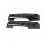 Carbon Fiber Front Side Door Handles Trim Cover for Ford F150 2021+