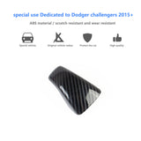 Carbon Fiber/Red Rear Ceiling Roof Hook Cover Trim For Dodge Challenger 2015-2020