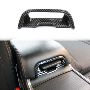 Carbon Fiber central armrest box Switch Cover Trim For Dodge Charger 2015-2021