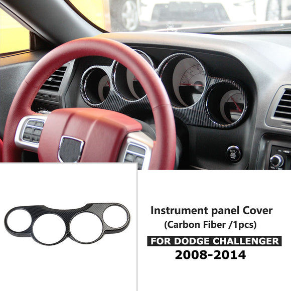 Crosselec Carbon Fiber Dashboard meter Instrument Cover Trim For 2008-14 Dodge Challenger