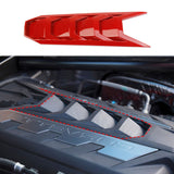 Carbon fiber Engine Shroud Cover Panel Cover Trim For Chevrolet Corvette C8