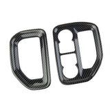 Carbon Fiber Dashboard Air Vent Outlet Trim Cover for Chevrolet Silverado