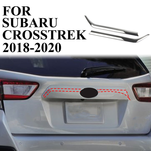 Chrome Rear Trunk Lid Trim Tailgate Cover Trim for Subaru Crosstrek XV 2018+
