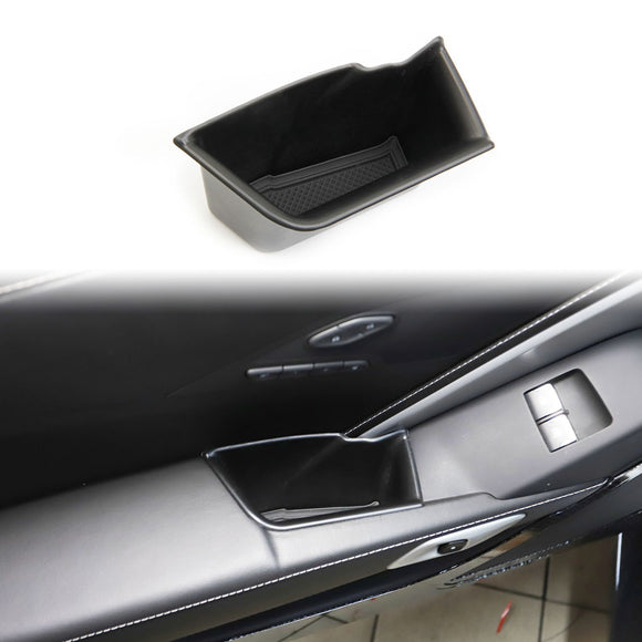 Black inner door armrest storage box trim For  Corvette C7 2014-2019