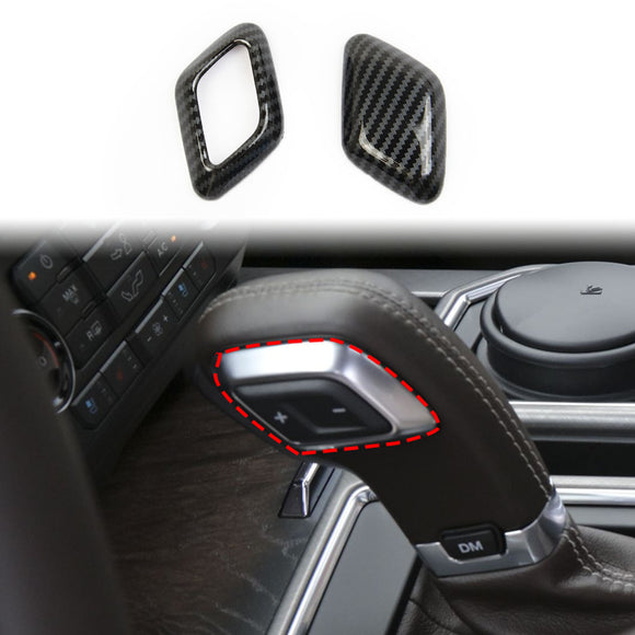 Carbon Fiber Gear Shift Knob Head Cover Trim For Ford F150 2015-2020