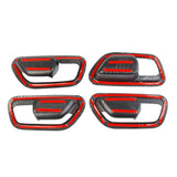 Carbon Fiber interior Door Handle Bowl Cover Trim Fit For Honda HR-V 2023