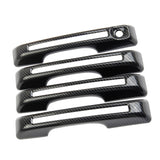 Carbon Fiber Side 4 Door Handles Trims Cover Fit For FORD Maverick 2022+