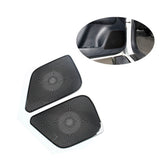 2PCS Silver matte/Black mirror stainless steel Protective speaker Cover trims for 2015-2020 TOYOTA Tacoma