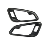 Carbon Fiber Inner Door Handle Bowl Panel Trim for Chevrolet Colorado 2015-2022