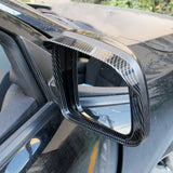 Carbon Fiber Side Door Mirror Visor Molding Trim For Dodge Durango 2011-2022