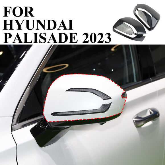 Carbon Fiber Side Rearview Mirror Guard Cover Trim fit for Hyundai Palisade