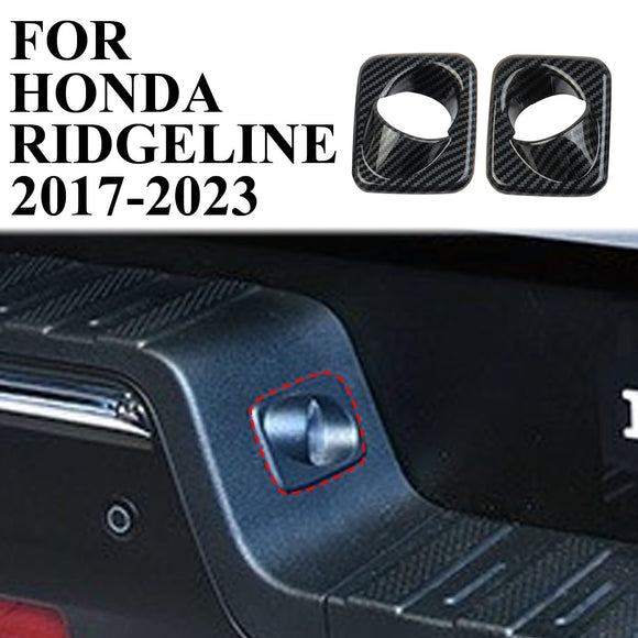 Carbon Fiber trunk Tail Gate Licence Light Cover Trim Fit for Honda Ridgeline