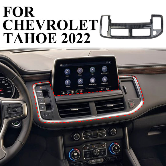 Carbon Fiber Dashboard central Air Vent Outlet Cover Trim for Chevrolet Tahoe