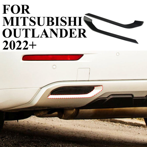 Carbon Fiber Rear bumper lower moulding Cover Trim For Mitsubishi Outlander