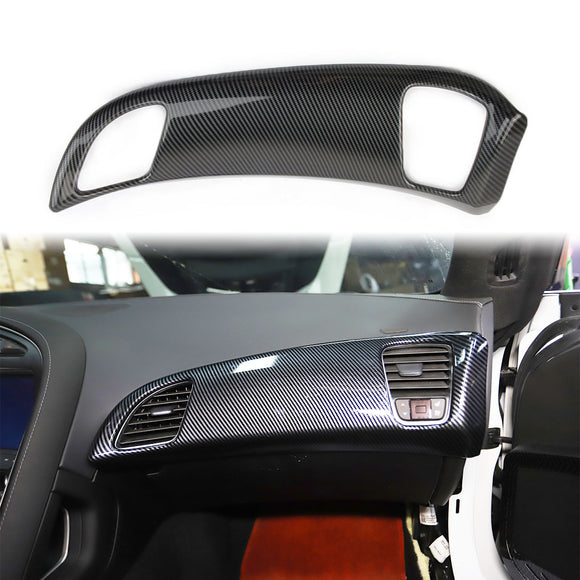 Carbon Fiber Dashboard Panel Decor Cover for Chevrolet Corvette C7 2014-2019