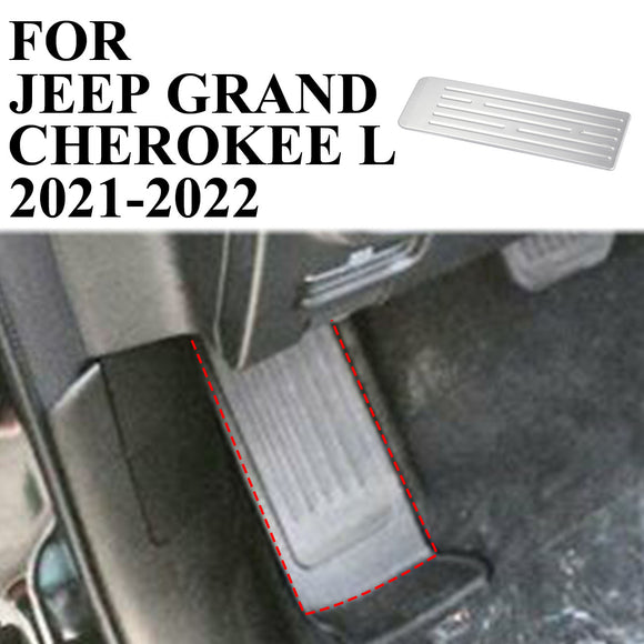 Stainless steel left Foot Rest Dead Pedal Cover Trim For Jeep Grand Cherokee/L