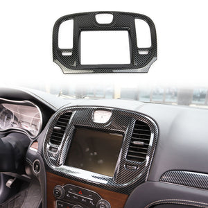 Carbon fiber Central control navigation screen trim for 2015-2021 Chrysler 300