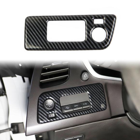 Carbon Fiber Headlight Switch Button Panel Trim For 2014-19 Chevrolet CorvetteC7