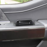 Carbon Fiber Inner front Door Handle Bowl Cover Trims for Ford F150 2021+