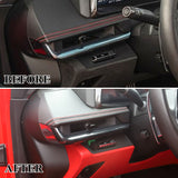 Carbon fiber inner control dashboard Cover trims For Chevrolet Corvette C8 2020+