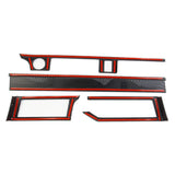 Carbon fiber inner control dashboard Cover trims kit For Mitsubishi Outlander