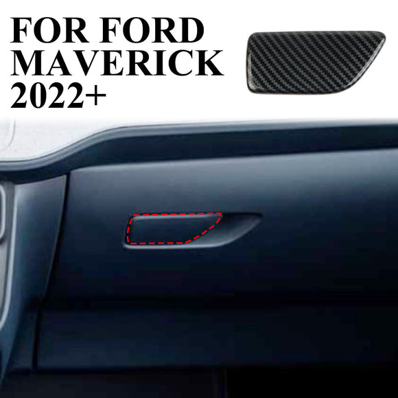 Carbon Fiber Glove Box Handle Switch Cover Trim Fit For FORD Maverick 2022+