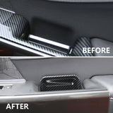 Carbon Fiber Inner front Door Handle Bowl Cover Trims for Ford F150 2021+