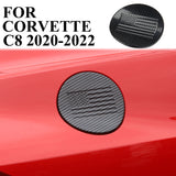 Carbon fiber Fuel Tank cover trim Gas Door For Chevrolet Corvette C8 2020-2023