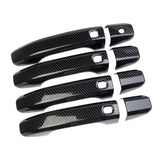 Carbon fiber Side Door Handle Cover Trim 4PCS For Chevrolet Tahoe Suburban 2021+