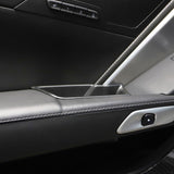 Black inner door armrest storage box trim For  Corvette C7 2014-2019