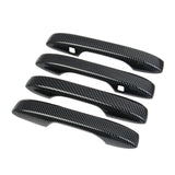 Carbon Fiber Side 4 Door Handles Trims Cover Fit For Honda HR-V 2023