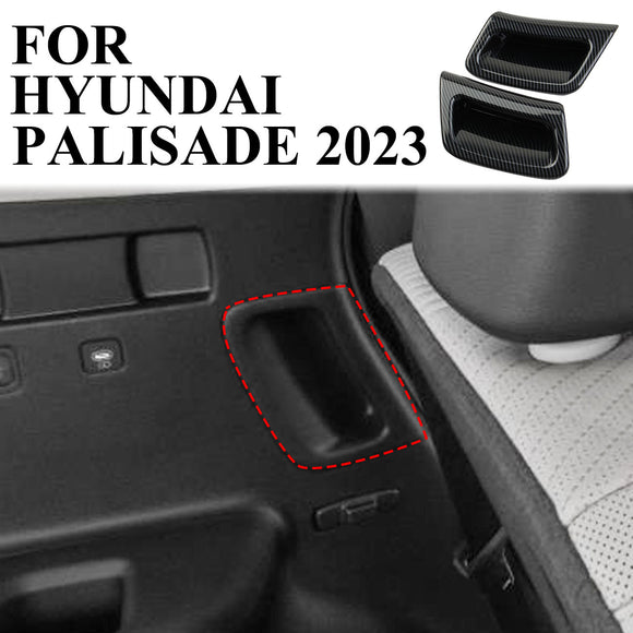 Carbon Fiber interior Rear Door Handle Bowl Cover Trim fit for Hyundai Palisade