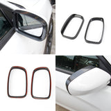 Carbon Fiber Side Door Mirror Visor Molding Trim For Dodge Charger 2015-2021